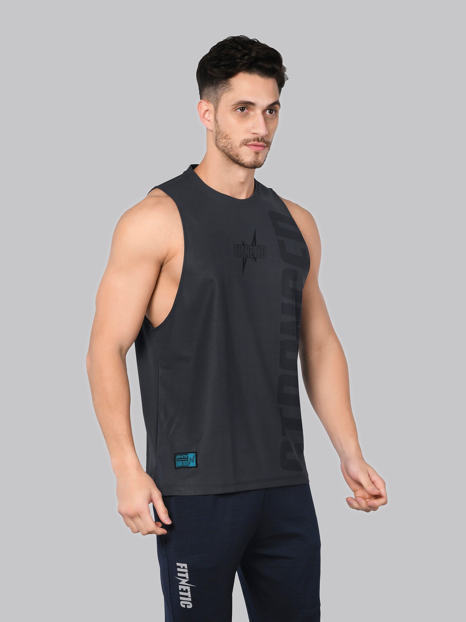 PRIME STRONGER TANK CHARCOAL GREY
